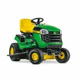 Geriausias John Deere vejos traktoriaus pasirinkimas: John Deere E120 vejos traktorius