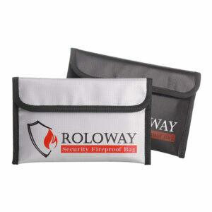 Det beste alternativet for brannsikker dokumentpose: ROLOWAY Small Firepro Money Wallet Bag