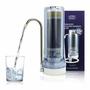 საუკეთესო საპირფარეშო წყლის გამანაწილებელი ვარიანტი: APEX ხარისხის Countertop სასმელი წყლის ფილტრი