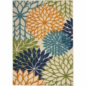 La mejor opción de alfombras de entrada: alfombra multicolor Nourison Aloha ALH05