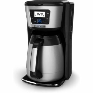 Labākā termiskā karafe kafijas automātu iespēja: Black+Decker 12 tasīšu termiskais kafijas automāts