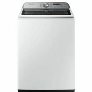 Paras ylhäältä täytettävä pesukonevaihtoehto: Samsungin korkeatehoinen pesukone WA50R5400AW