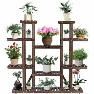 Cea mai bună opțiune pentru plante de interior: TMGY Metal Tall Plant Stand Indoor / Outdoor