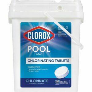 Лучший вариант таблеток хлора: Clorox Pool & Spa Active99 3-дюймовые хлорирующие таблетки