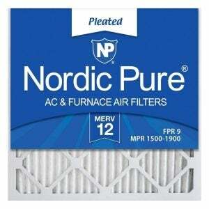 A melhor opção de filtro de forno: Nordic Pure MERV 12 filtros de ar de forno plissado AC