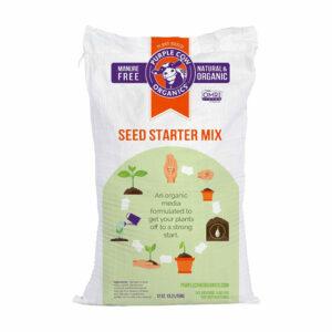 A melhor opção de mistura inicial de sementes: mistura inicial de sementes orgânicas de vaca roxa, saco de 12 quartos