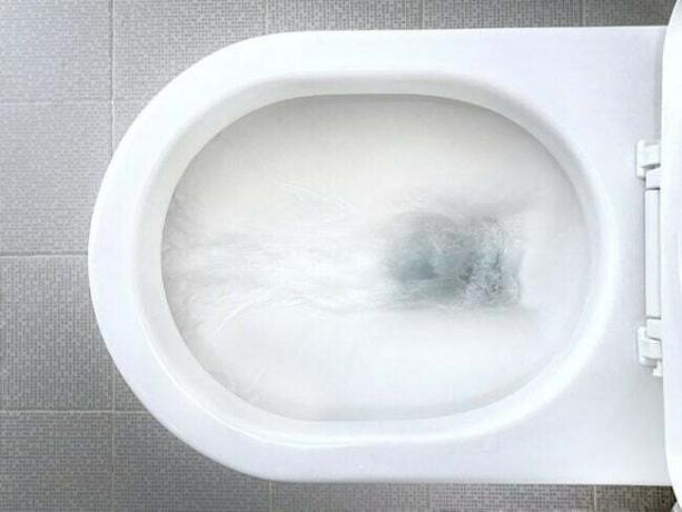 beyaz seramik tuvalet sifonu havai görünümü