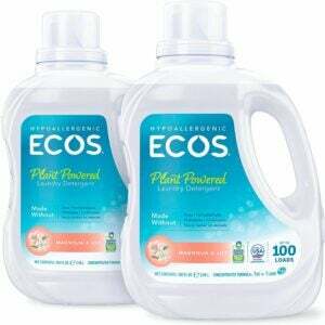 ผงซักฟอกซักอบรีดที่ดีที่สุดสำหรับตัวเลือกระบบบำบัดน้ำเสีย: ECOS ผงซักฟอกซักอบรีดแบบไฮโปอัลเลอร์เจนิก