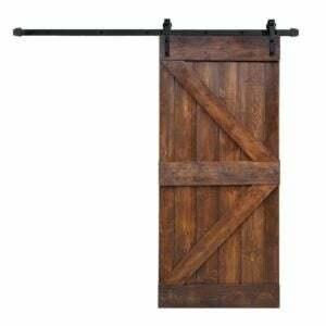 Лучший вариант дверей для сарая: дверь сарая WELLHOME, окрашенная деревом, серия K