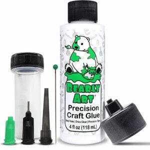 กาวที่ดีที่สุดสำหรับตัวเลือกแก้ว: Bearly Art Precision Craft Glue