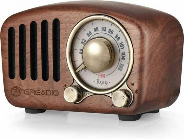 Dispositivi Amazon come decoro decorativo altoparlante radio vintage