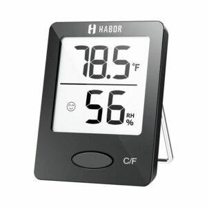 A melhor opção de higrômetro: Habor higrômetro termômetro interno