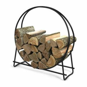Pilihan Rak Kayu Bakar Terbaik: Goplus Firewood Log Hoop, Rak Kayu Baja Tubular