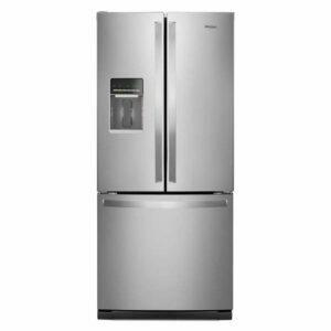 Найкращий французький дверний холодильник: Whirlpool 20 куб. фути Французький дверний холодильник