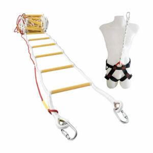 Най -добрата опция за стълби за пожарно излизане: Въжени стълби за пожарна евакуация ISOP с предпазен колан