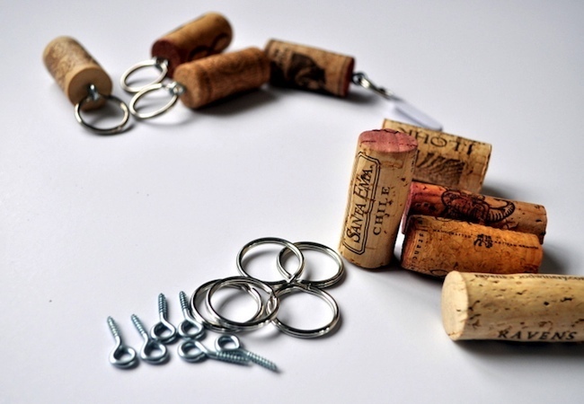 פרויקטים של פקק יין - מחזיק מפתחות