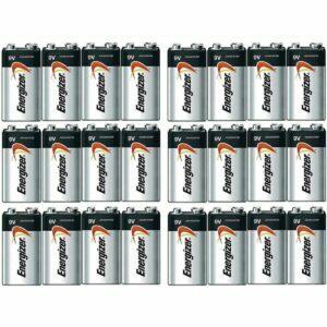 Geriausias 9 V baterijos variantas: „Energizer Max Alkaline 9 Volt“, 24 pakuotės