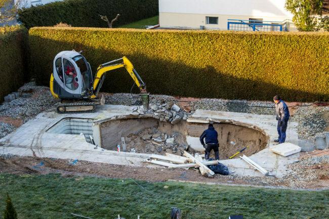 Come costruire uno scavo in piscina 