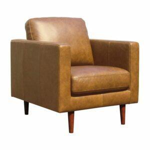 La meilleure option de chaise de lecture: le fauteuil en cuir moderne Rivet Revolve