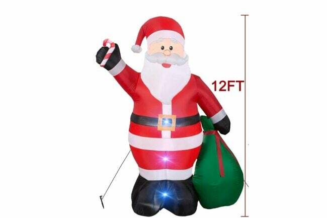Det bästa julförsäljningsalternativet: Juluppblåsbara gigantiska 12 fots uppblåsbara jultomten