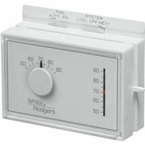 Labākais neprogrammējamais termostata variants: White-Rodgers Emerson 1F56N-444 mehāniskais termostats