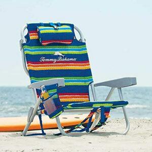 Най -добрите опции за столове за плаж: Tommy Bahama, Striped