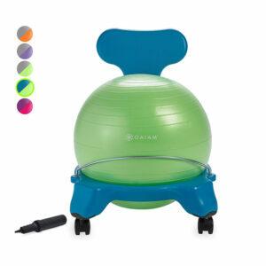 최고의 어린이용 책상 의자 옵션: Gaiam Kids Balance Ball Chair