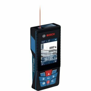 A melhor opção de fita métrica digital: medida laser Bluetooth de 400 pés Bosch Blaze Outdoor