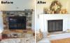 Antes e depois: Refazer uma lareira