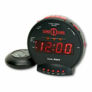 A melhor opção de despertador para pessoas que dormem pesadamente: Sonic Bomb Dual Extra Loud Alarm Clock