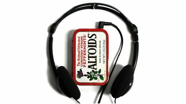 Altoids Plechové projekty - Puzdro na prehrávač MP3