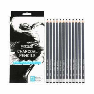 La mejor opción de lápices de dibujo: juego de dibujo de lápices de carbón profesional Sunshilor