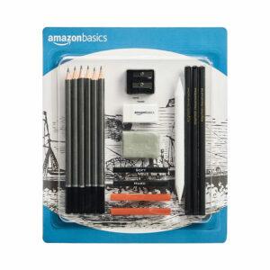 Det bästa alternativet för ritpennor: Amazon Basics Sketch and Drawing Art Pencil Kit