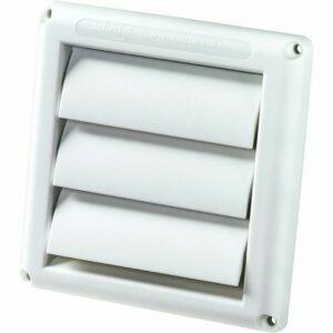 A melhor opção de ventilação do secador: Secador externo com veneziana Deflecto Supurr-Vent (HS4W / 18)