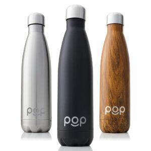 Labākās izolētās ūdens pudeles iespējas: POP dizaina nerūsējošā tērauda vakuuma izolēta ūdens pudele