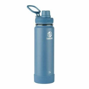 सर्वश्रेष्ठ स्टेनलेस स्टील पानी की बोतल विकल्प: Takeya Actives अछूता पानी की बोतल w टोंटी Lide
