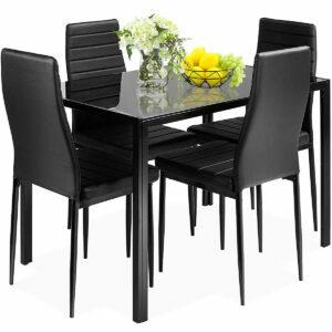 Najbolje mogućnosti stolova za blagovaonicu: Garnitura kuhinjskog stola Giantex od 5 komada