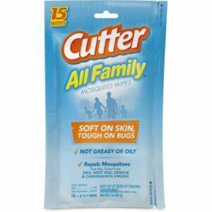 O melhor repelente para insetos opção para crianças: bolsa com cortador que pode ser fechada e lenços umedecidos para mosquitos da família