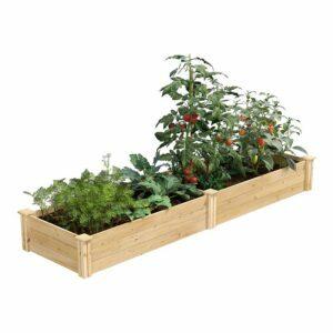 La meilleure option de lit de jardin surélevé: Kit de jardin surélevé en cèdre Greenes Fence