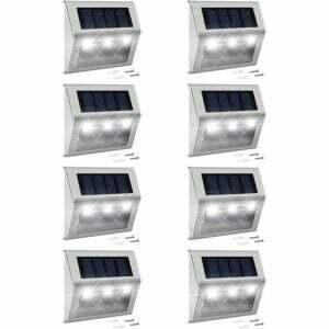 Geriausias lauko saulės šviestuvų pasirinkimas: JackyLED 3 LED saulės laiptinės lemputės