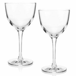 Geriausi „Martini“ stiklo variantai: originalūs „Nick & Nora Crystal Martini“ akiniai
