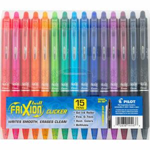 საუკეთესო კალმები ვარიანტი: PILOT FriXion Clicker Erasable Gel Ink Pens