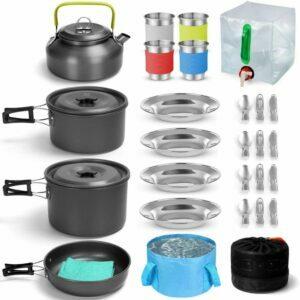 A melhor opção de utensílios de cozinha para camping: Kit de utensílios para cozinha Odoland Camping