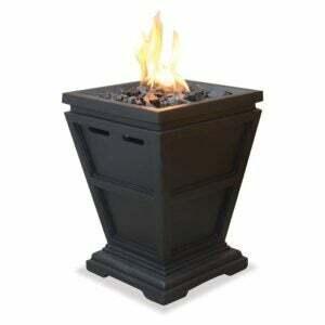 A melhor opção de fogueira de mesa: Coluna de incêndio externa de gás LP de verão sem fim UniFlame