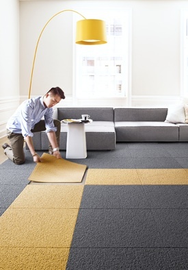 Azulejos de alfombra - Instalación