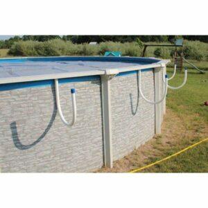 Parim päikeseenergia basseini katte variant: Solar-EZ Inc. Päikese sadulabasseini päikesekatte hoidja