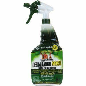 A melhor opção de repelente de coelho: spray de 40 oz Nature’s Mace Repelente de cervos e coelho