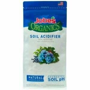 El mejor fertilizante para la opción de arándanos: Acidificador de suelo aditivo 09364 de Jobe