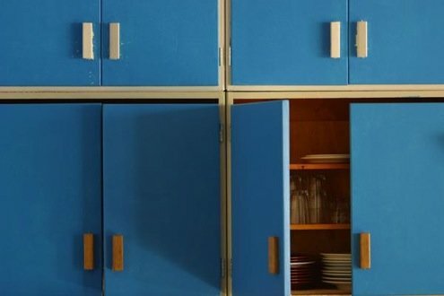 Revestimiento de gabinetes de cocina: pintura de puertas