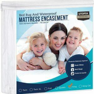 A legjobb vízálló matracvédő opció: Utópia ágynemű cipzáras matrac